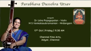 Bhargavi’s Upcoming concert for Chennai Fine Arts, Oct 17th 2026