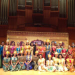 Along with Neyveli Shri Santhanagopalan and other artistes of the orchestra at the premiere of Mahabharata show in Cleveland Thyagaraja Aradhana Festival 2014