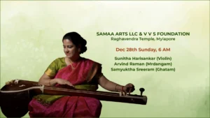 Bhargavi Balasubramanian’s Concert on Dec 28th, 2025