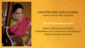 Bhargavi Balasubramanian’s Concert on Dec 27th, 2025