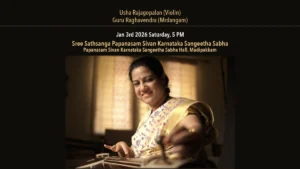 Bhargavi Balasubramanian’s Upcoming Concert on Jan 3rd, 2026