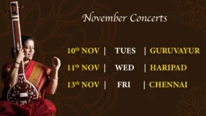 Bhargavi Balasubramanian’s November Concert Schedule