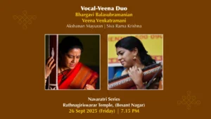 Live excerpt of Hemavati Alapana performed at Rathnagiriswarar Temple Navaratri Series (2025)