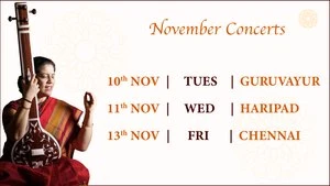 Bhargavi Balasubramanian’s November Concert Schedule